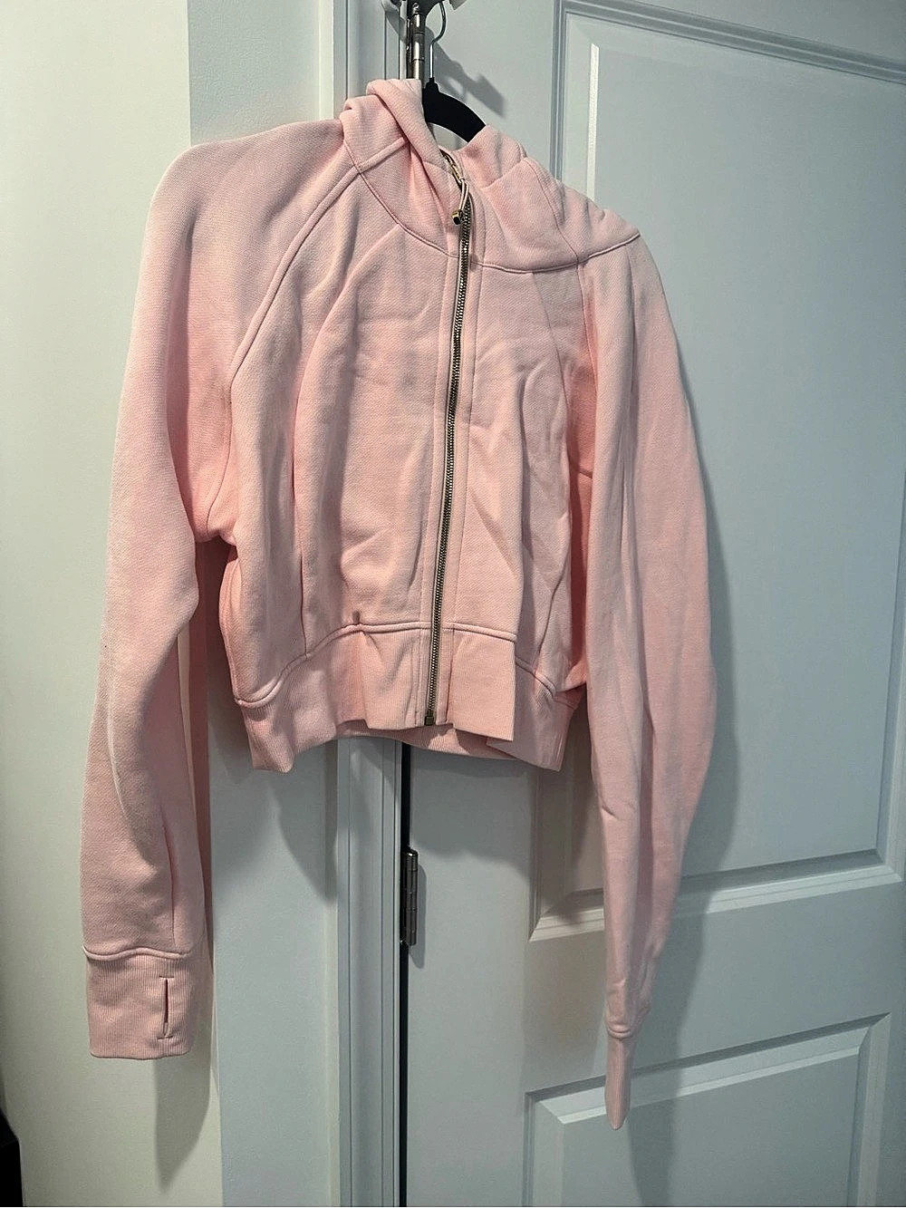 lululemon Scuba Oversized Full-Zip Hoodie *Gold Zip Pink Size 14